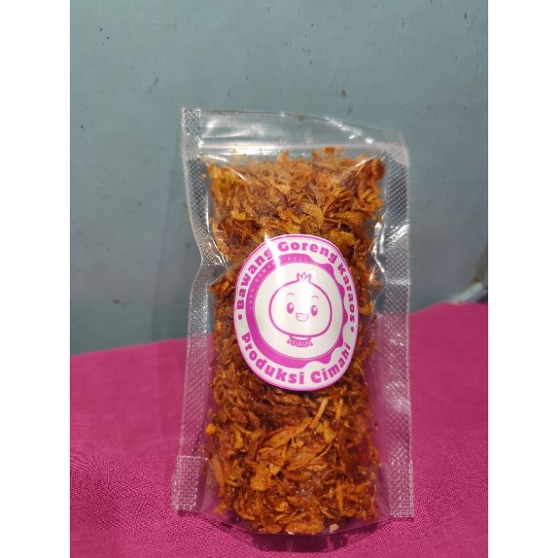 

Bawang goreng pedas spicy premium 50 gram,Tanpa campuran tepung dan pengawet