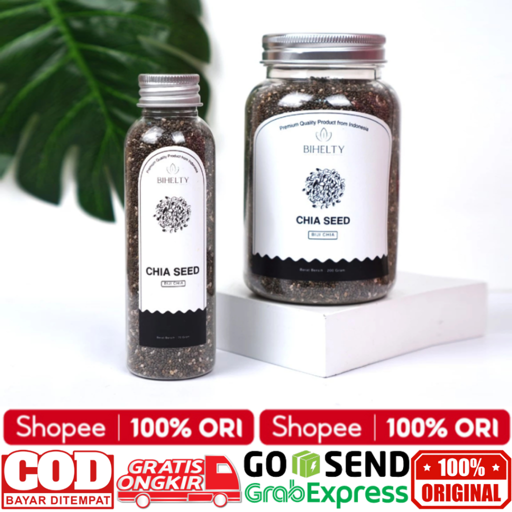 

Chia Seed Organik 100% Organic Chia Seed Black Mexico Non GMO Kualitas Premium Biji Chia - Bihelty