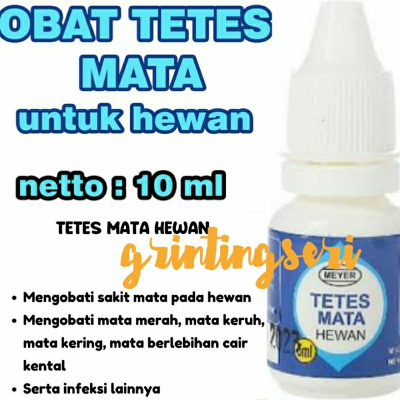 T.M.H MAYER 10ml tetes mata hewan MENGOBATI  mata merah infeksi mata berair radang efektif untuk hew