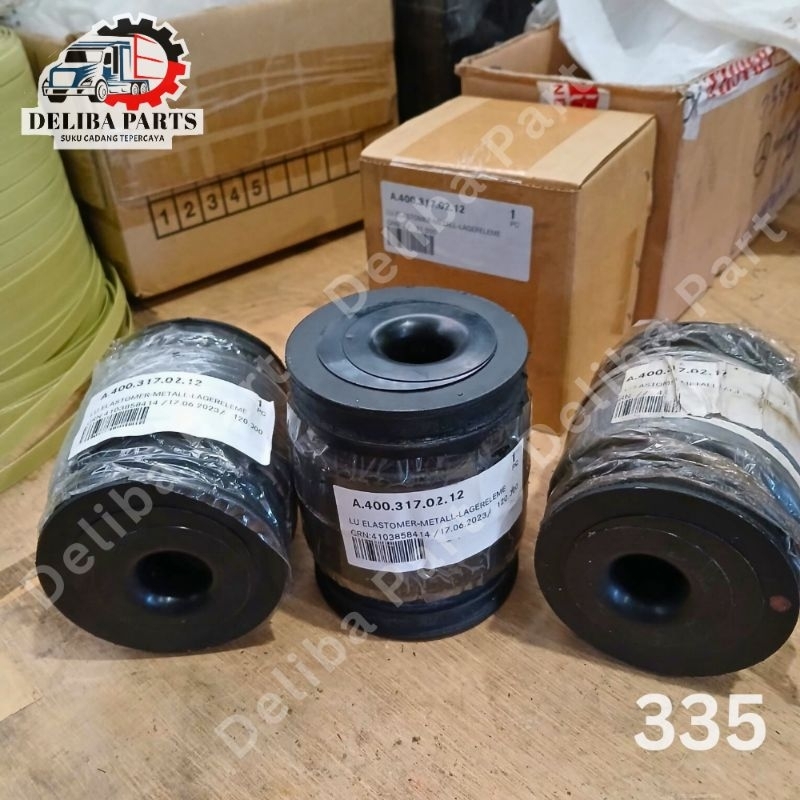 Bushing cabin bagian depan, Lu elastomer metal lagerelem Mercy Axor 1623, 2523, 2528, 4028, 4928 P/N