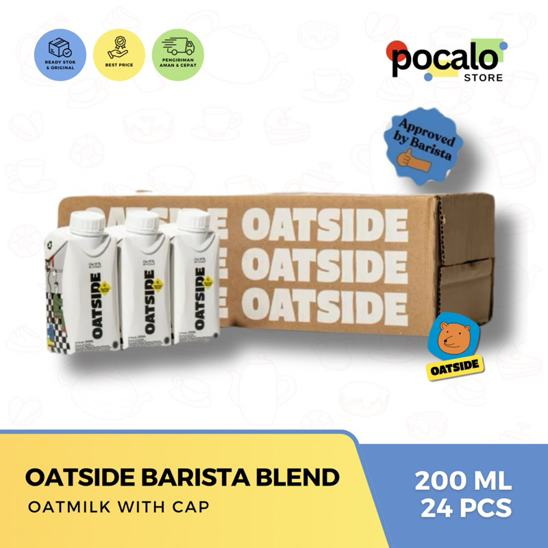 

Oatside Oat Milk Cap 200ML ( 24 pcs ) - Barista Blend
