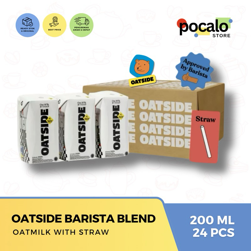 

Oatside Oat Milk Straw 200ML ( 24 pcs ) - Barista Blend