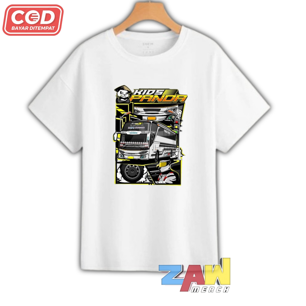 Kaos Anak Laki - Laki Bus Kids Panda / T-shirt Anak Pria Bus Kids Panda
