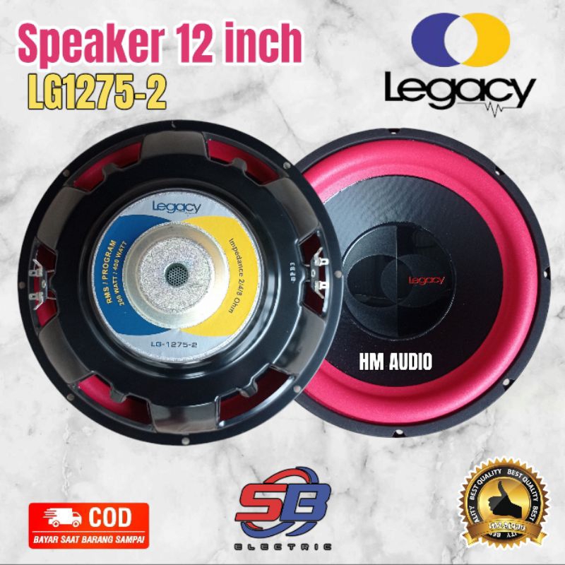 Speaker 12 inch LEGACY LG 1275 2 Original Subwoofer Legacy 12 inch