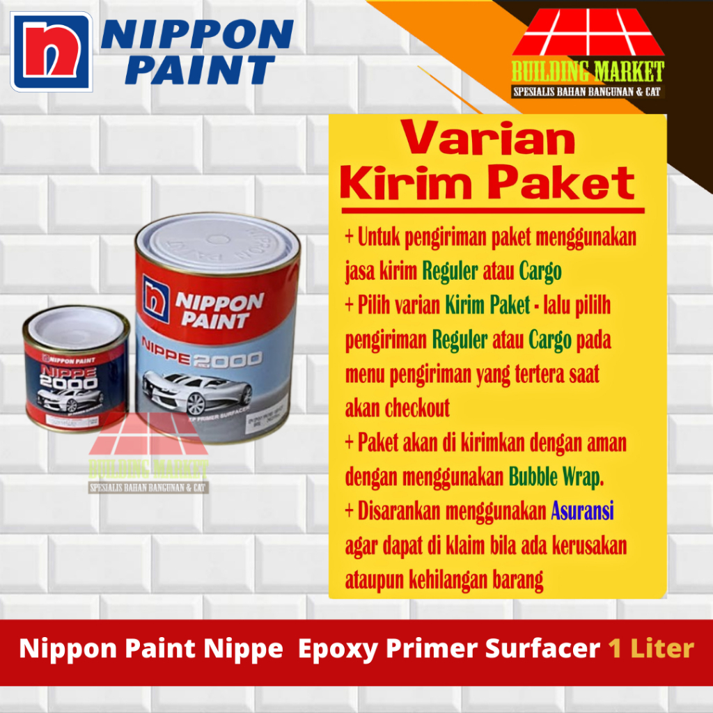 NIPPE EPOXY PRIMER SURFACER CAT DASAR NIPPE 2000 WARNA EPOXY PRIMER SURFACER 1 LITER