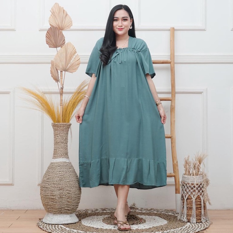 DASTER JUMBO LD 13 POLOS BUSUI HOMEDRESS  DASTER BATIK SUPER BAHAN RAYON PREMIUM DASTER LENGAN PENDE