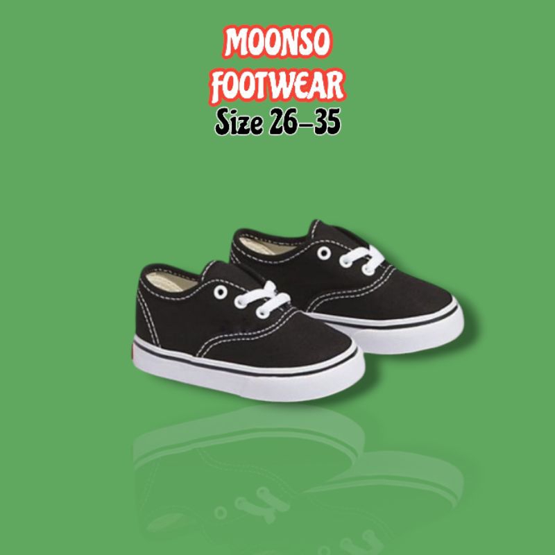 Sepatu anak sekolah hitam SD vans kids California