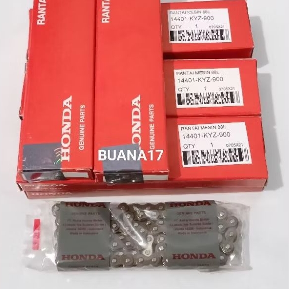 14401-KYZ-900 RANTAI KETENG RANTAI KAMPRAT CHAIN CAM 88L SUPRA X 125 HELM IN SUPRA X 125 FI INJEKSI 