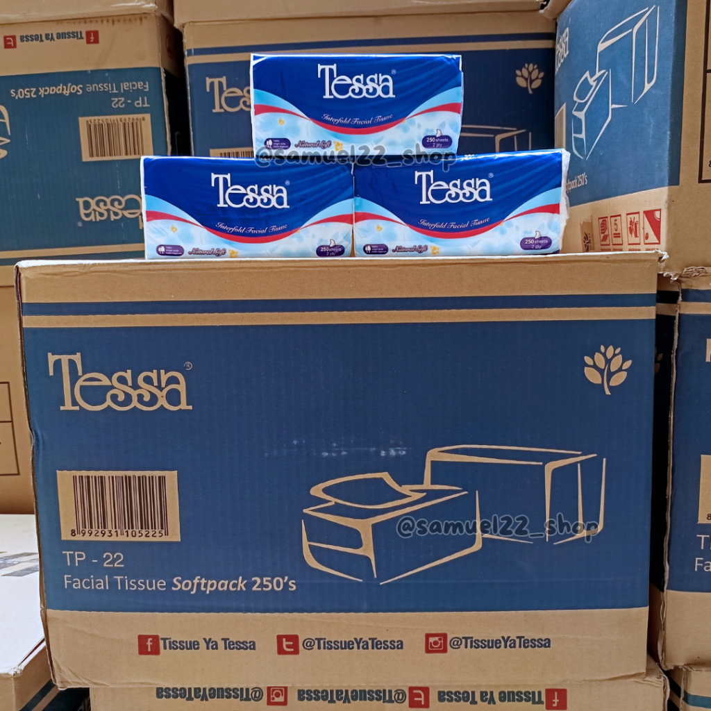 Tissue TESSA TP-22 Tisu Wajah 1 Dus Isi 40 pcs 250 Sheet