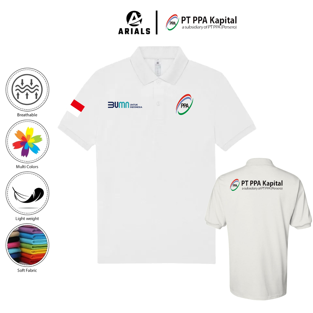Arials Polo shirt Baju Kaos Kerah PPA Kapital BUMN Indonesia