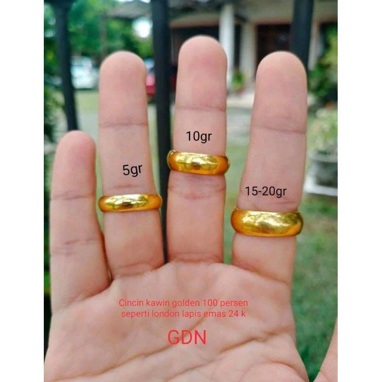 Serbu sekarang cincin belah rotan replika emas London 24k kualitas golden persis seperti emas asli a