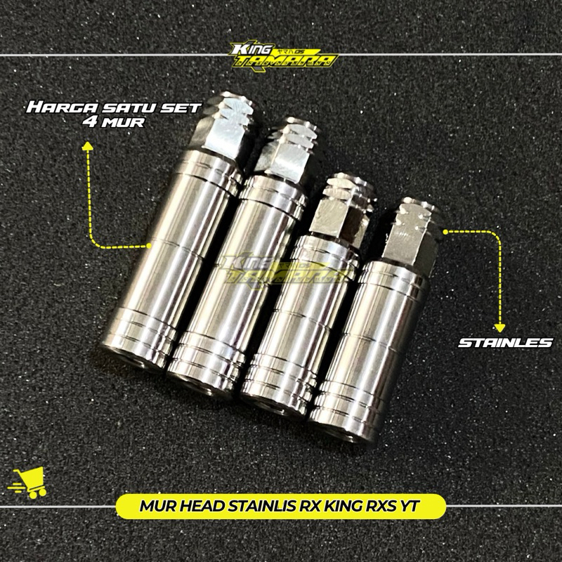 MUR HEAD MURHEAD VARIASI RX KING RX K RXS CNC BY TKPRO 1set 4pcs