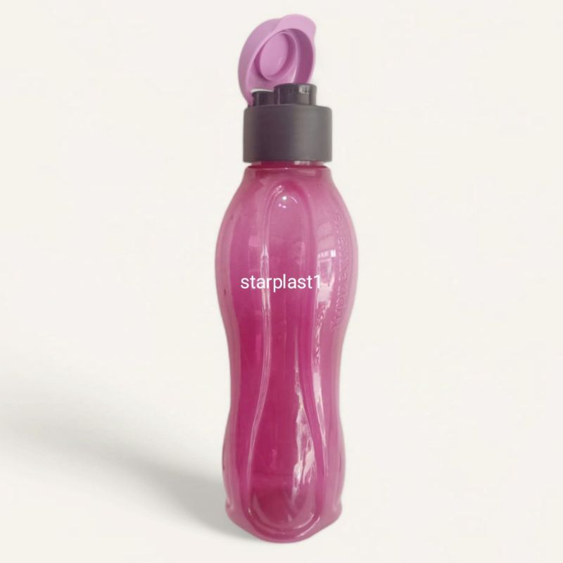 Eco botol Tupperware 750ml Tutup Flip Warna Ungu