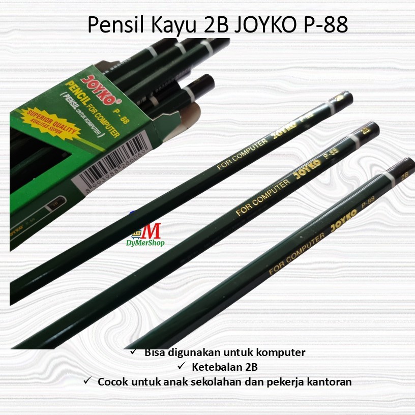 

Pensil Kayu Joyko 2B P-88 Hijau