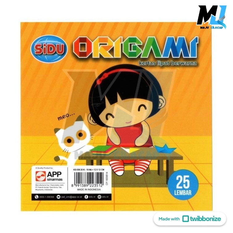 

4C Kertas Lipat Origami Sinar Dunia SIDU 12 x 12 25 lembar