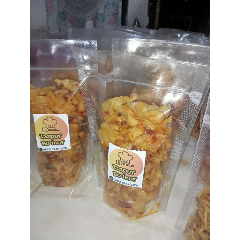 

Keripik Ubi/singkong pedas manis