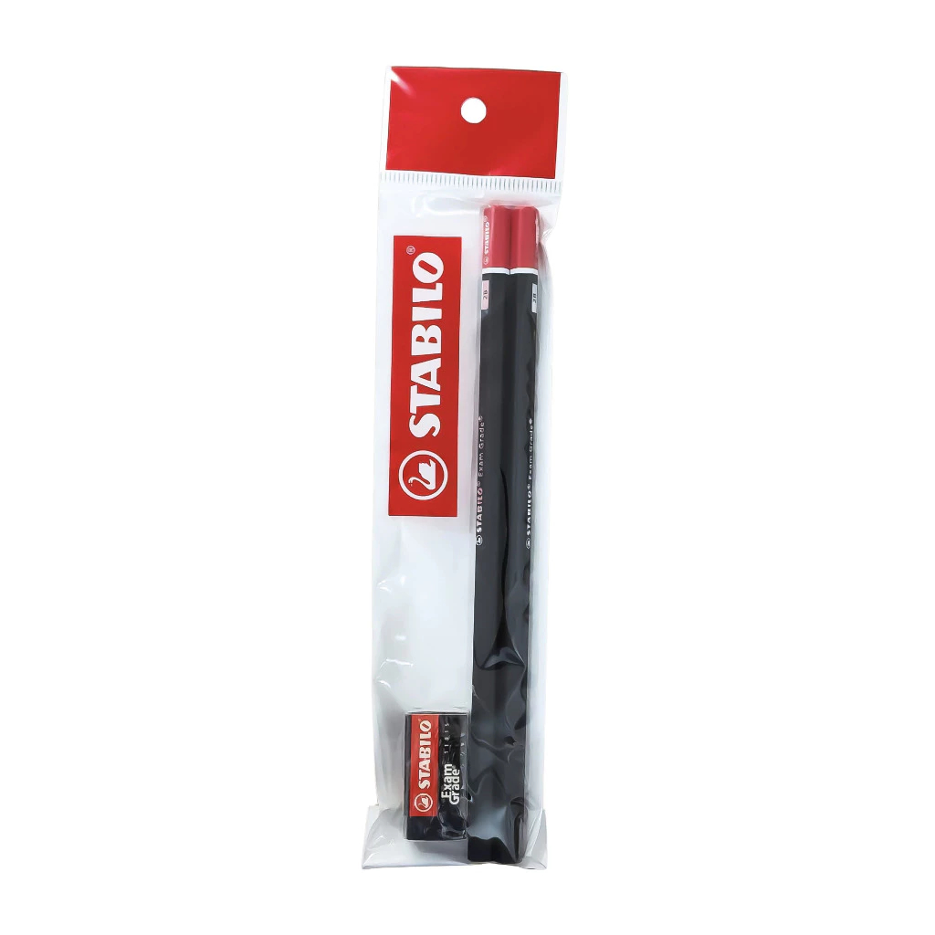 

Paket Hemat STABILO ( 2 pcs Pensil 2B + 1 Eraser kecil ) Exam Grade