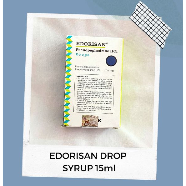 EDORISAN DROP SYRUP 15ML