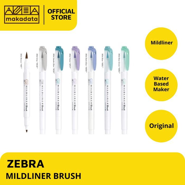 

MILDLINER / MIDLINER BRUSH ZEBRA (1 PCS) MURAH