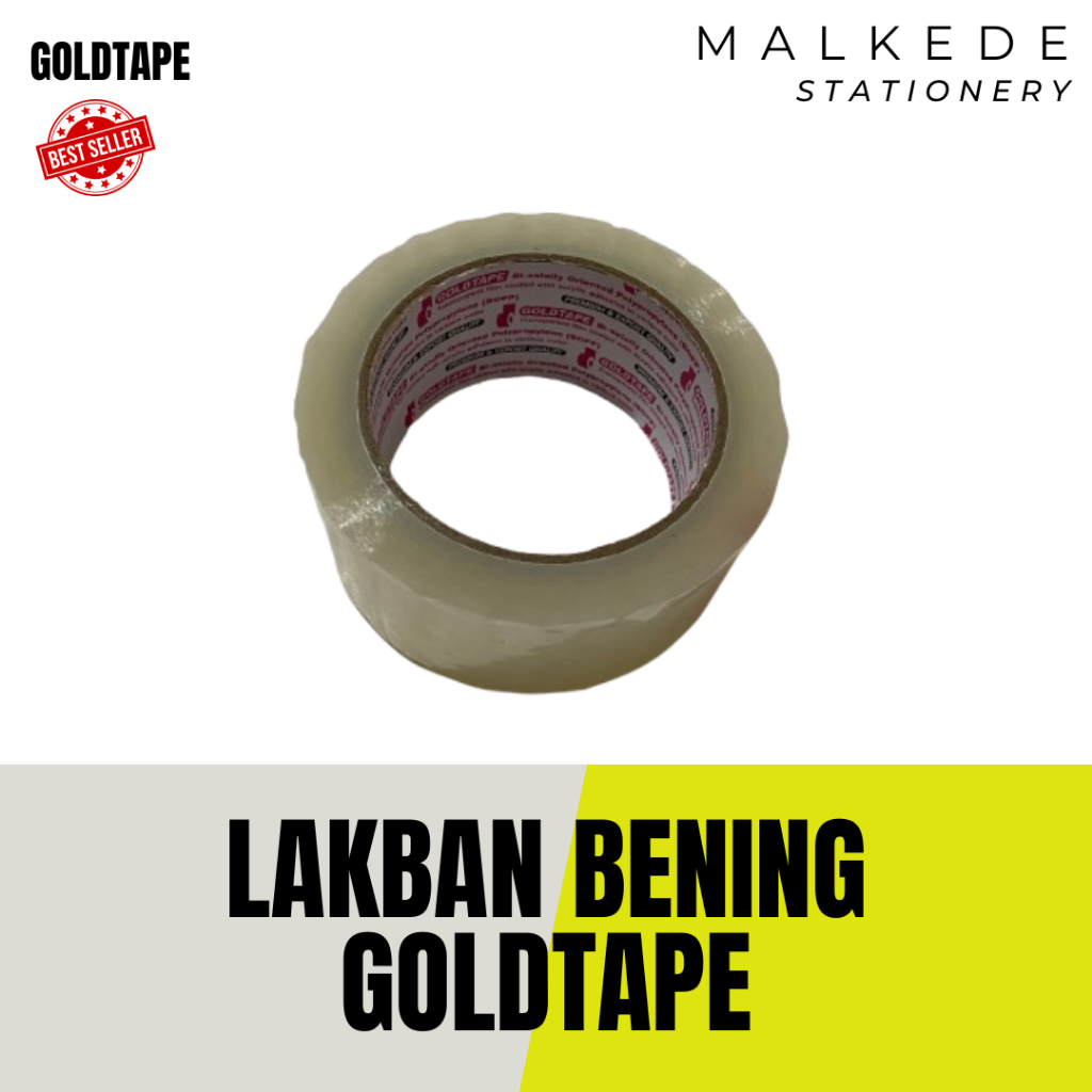 

LAKBAN BENING / COKLAT GOLDTAPE 48MM X 90 YARD