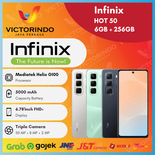 Infinix HOT 50 Smartphone ( Ram 6GB + Rom 256GB ) Garansi Resmi