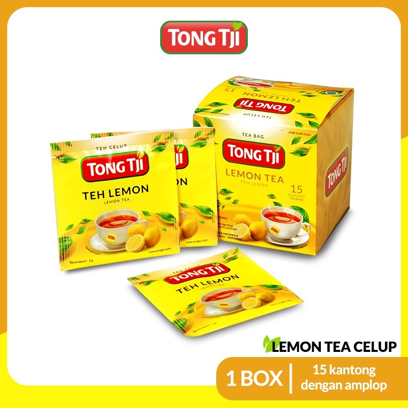 

Tong Tji Lemon Tea 1 pack isi 30 gram ( Tea Bag/ Teh Celup dengan Amplop )