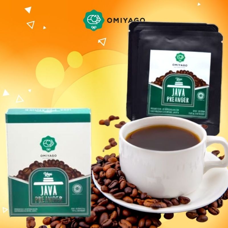 

Omiyago Kopi Arabika Java Preanger Drip bag isi 5 pcs