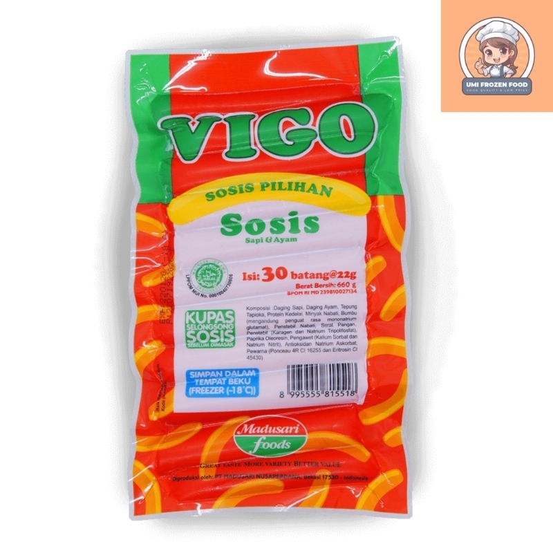 

Vigo Sosis Isi 30pcs