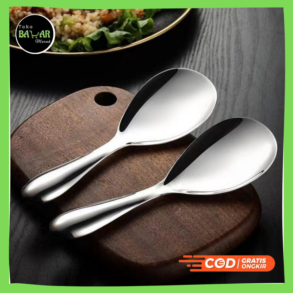 Centong Nasi Stainless Steel / Centong Nasi Tebal Stainless / Centong Nasi Lauk Stainless Antikarat