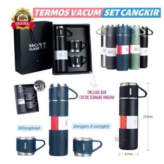TERMOS SULTAN SET VACUM FLASK THERMOS SET BONUS GELAS