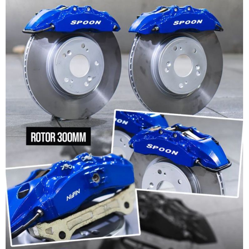 Big Brake Kit BBK Spoon 6pot Honda Civic EK9 Integra DC5 S2000