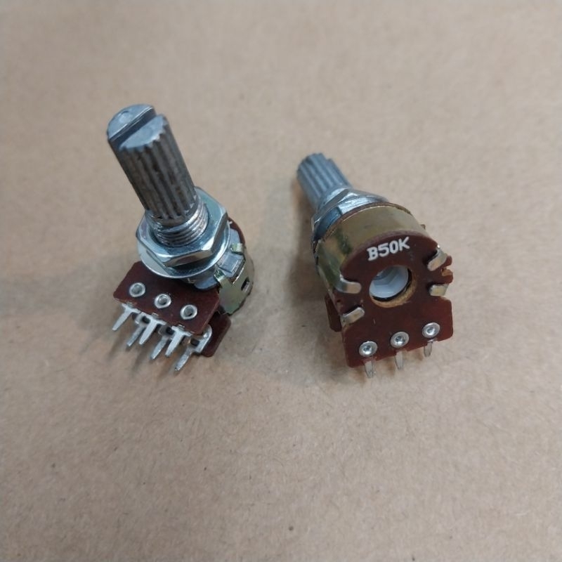 Potensio Mini 6 Kaki B50K Stereo