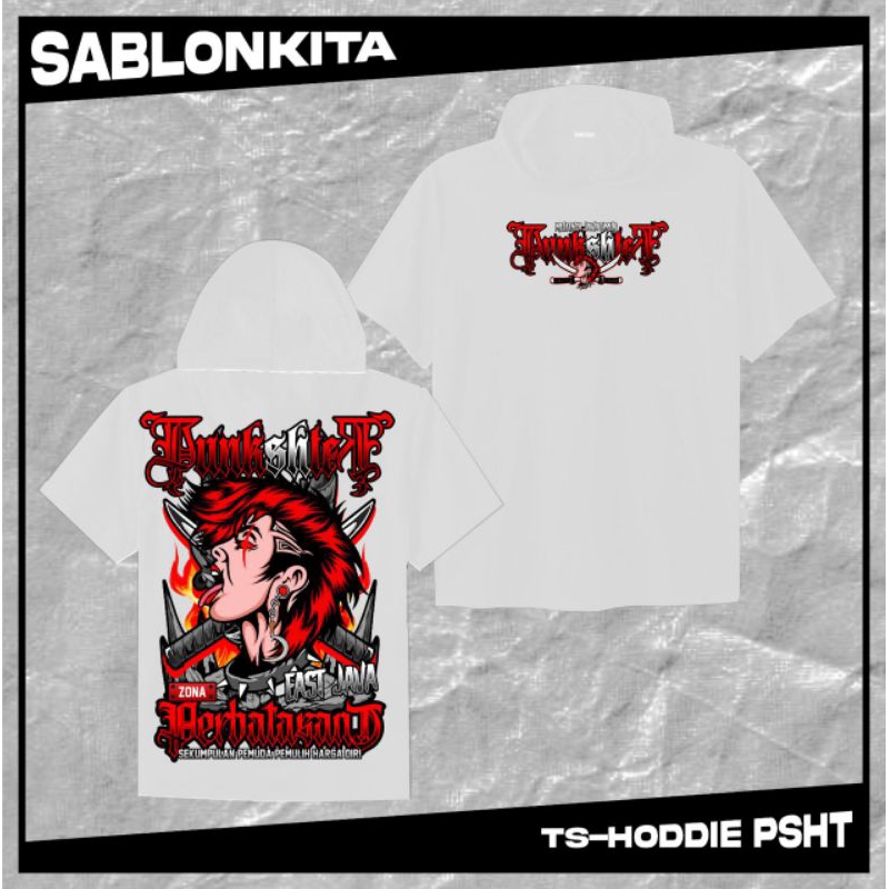 TS Hoodie PSHT Punkshter East Java Zona Perbatasan Sablon Dtf Bahan Premium