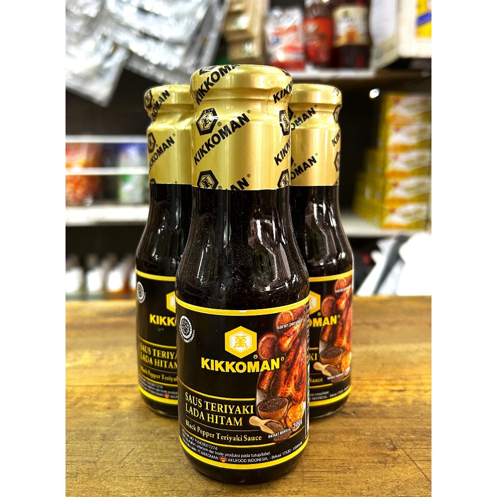 

Kikkoman Saus Teriyaki Lada Hitam halal 300 gr | Blackpepper Teriyaki Sauce