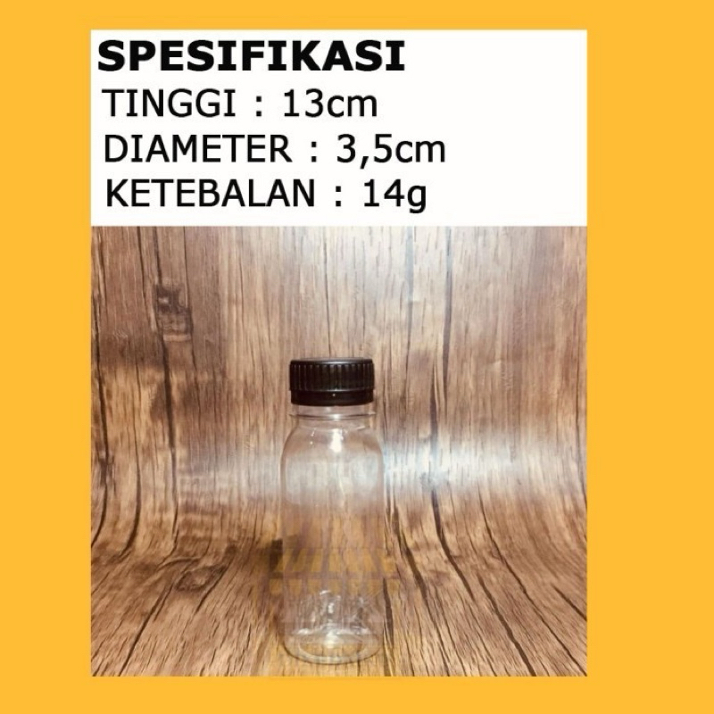 Botol Plastik Kosong 100ml Per 10pcs Untuk Air Zam Zam Obat Cairan Kosmetik Jelly Dll