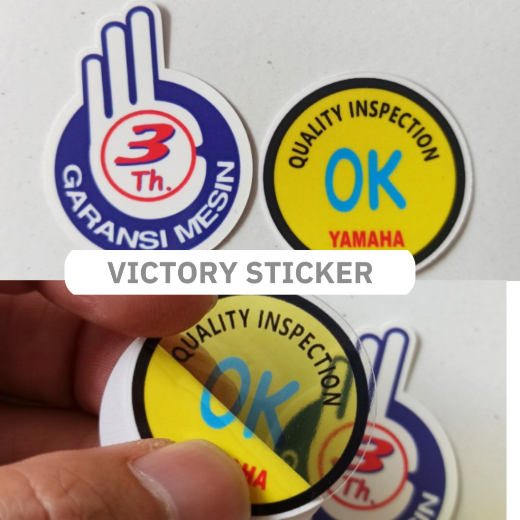 Sticker garansi 3 tahun & OK Yamaha