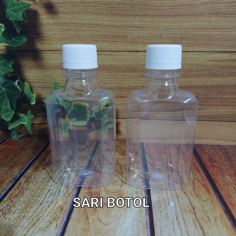 BOTOL PLASTIK 200ML TUTUP PLASTIK/BOTOL PLASTIK LEON 200 ML