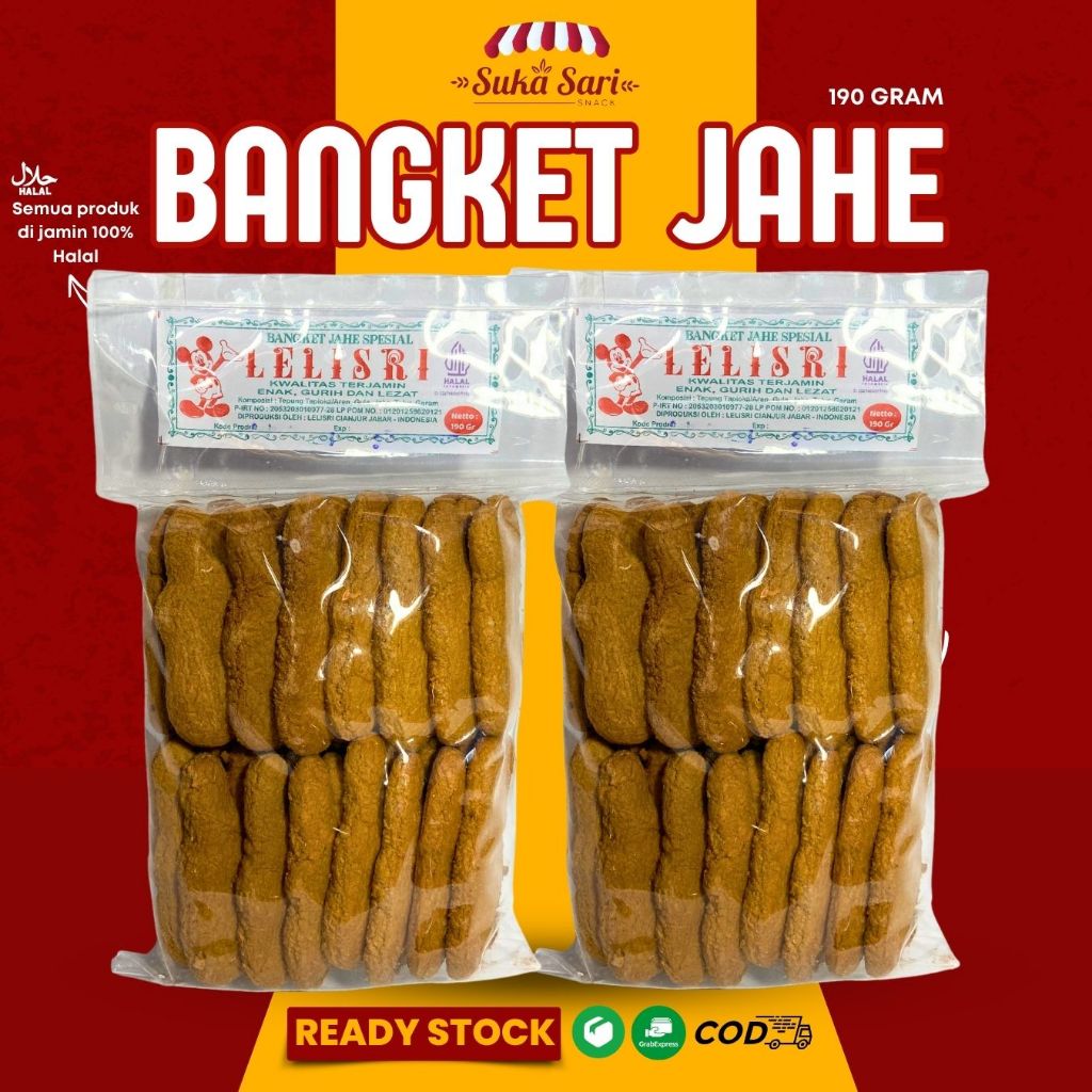 

Kue Bangket Jahe / Kue Jahe / Kue Gambang / Cemilan Jadul / Oleh Oleh Garut / Sukasari Snack