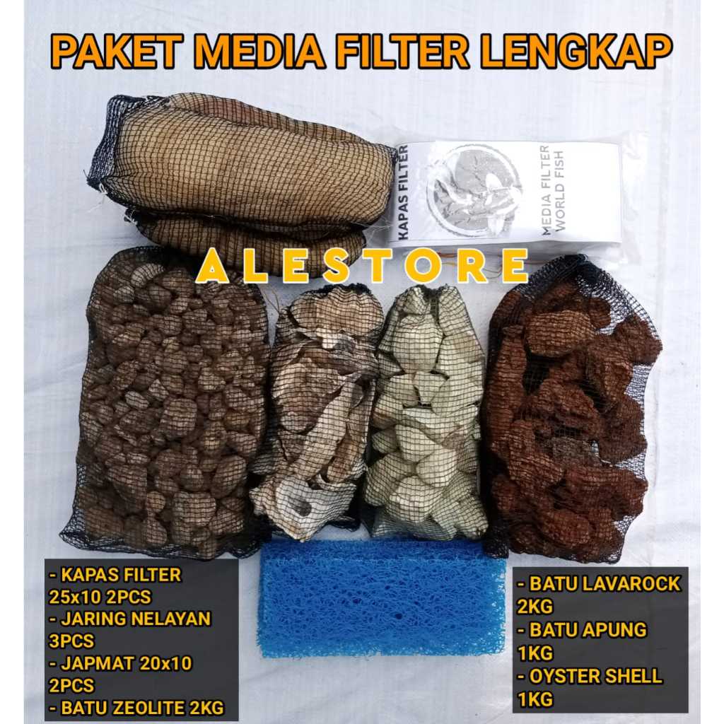 PAKET MEDIA FILTER 11 IN Media filter Aquarium Media filter Ember Tong filter Media filter Kolam Koi
