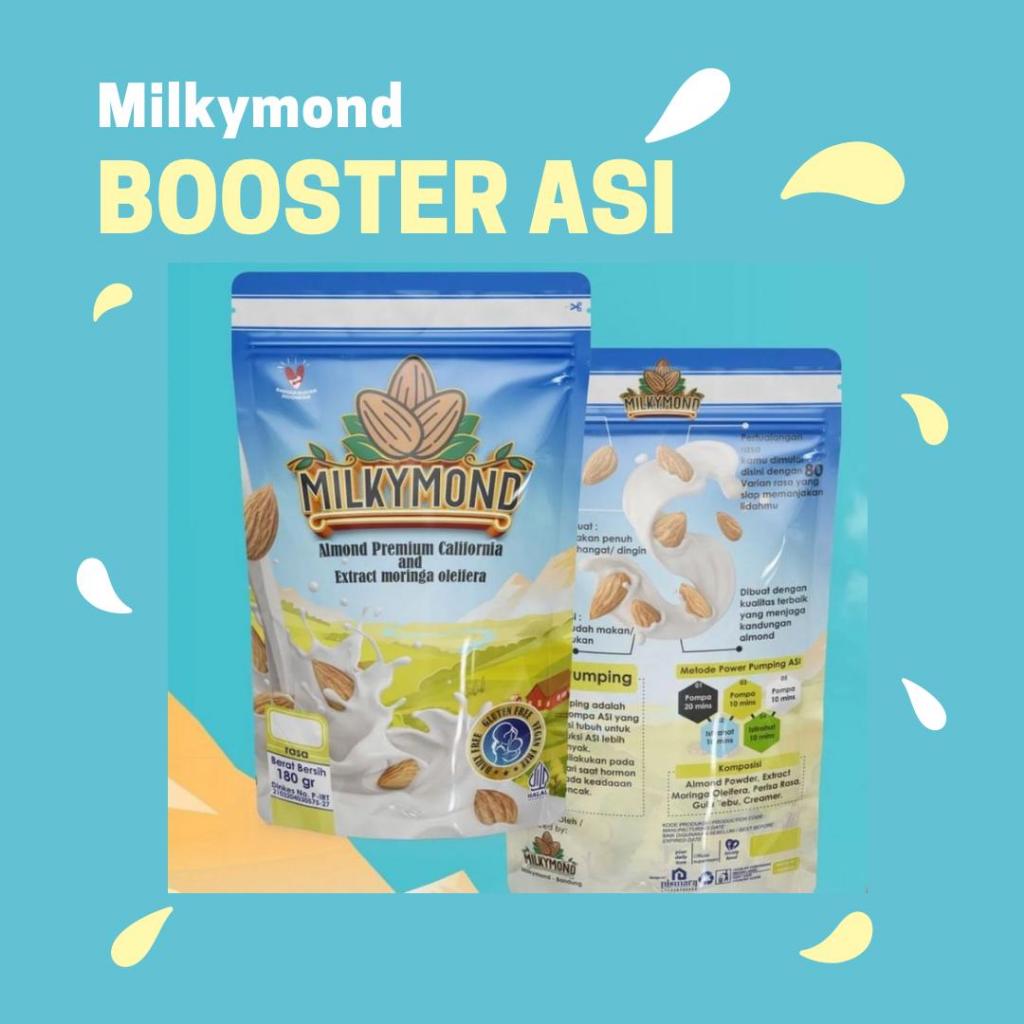 {BELI 2 GRATIS 1} Asi Booster Milkymond Almond Powder Milk Premium Almond California Variant Brown s