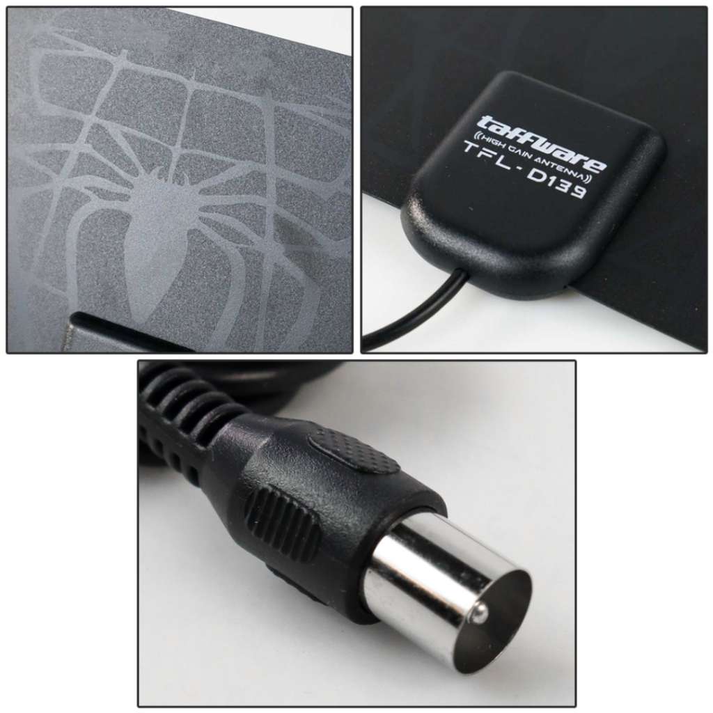 RY Antena Android TV Dital Indoor TFL D139 dengan Boster Penguat Sinyal Amplifer Super Jernih