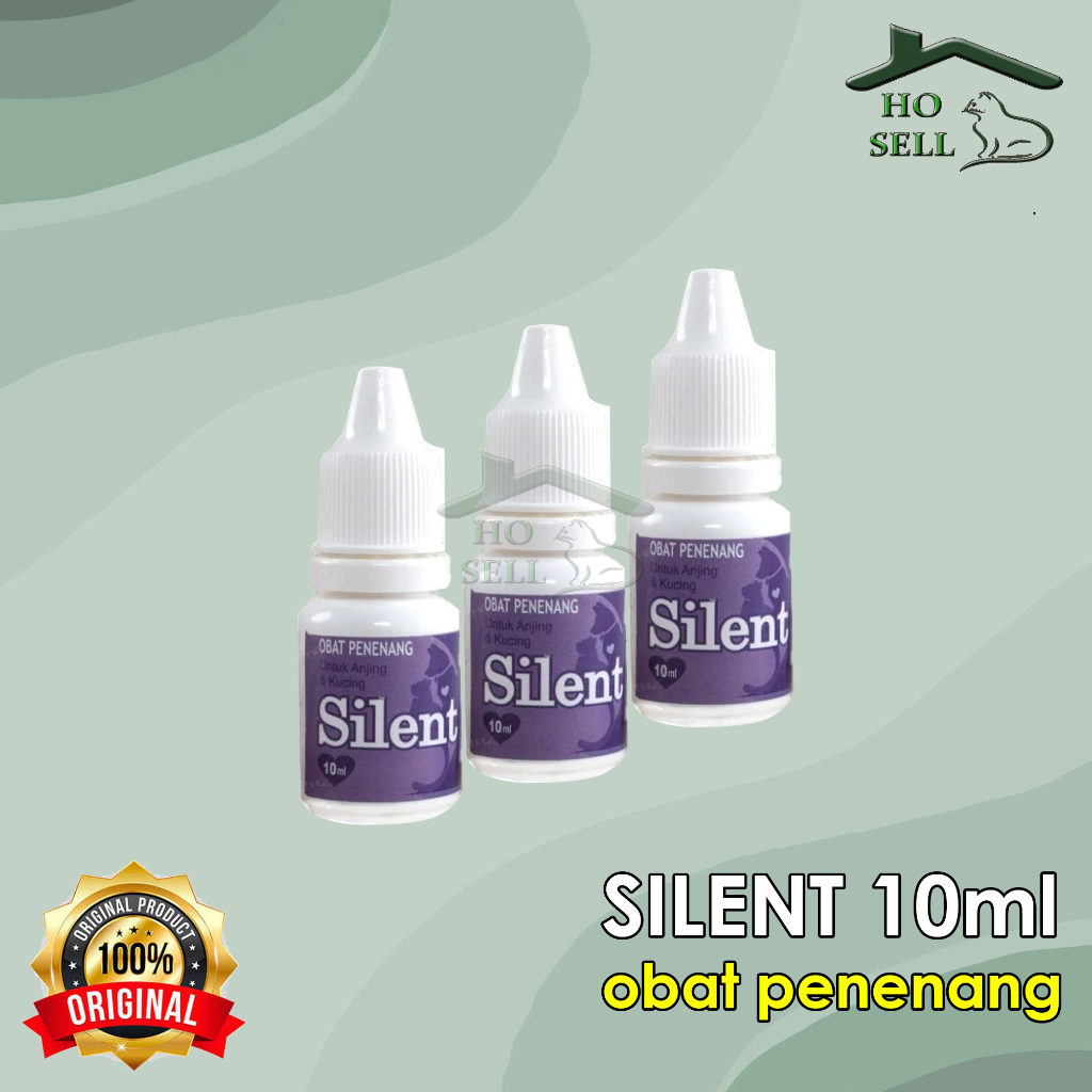 SILENT 10ml / obat penenang kucing dan anjing