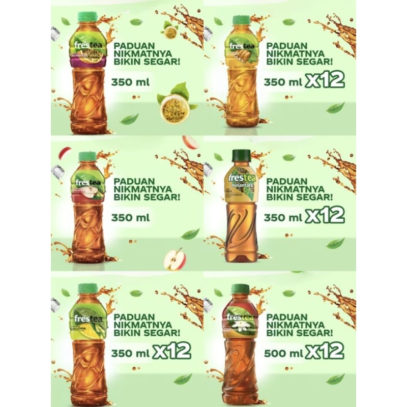 

Frestea all variant 1 karton isi 12 botol @350ml