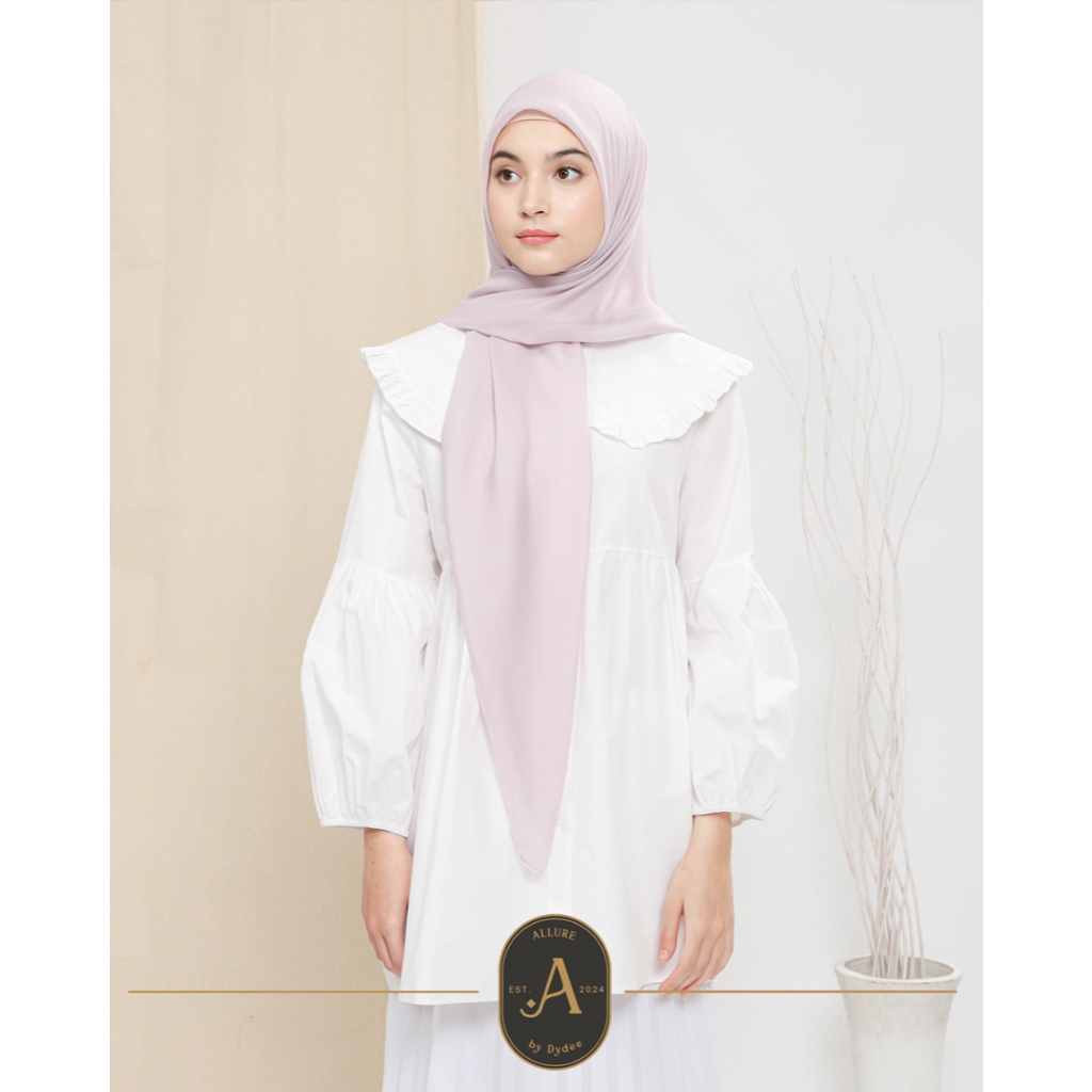 ALLURE by Dydee - Annisa Voal Ultrafine Paris Vienna Eyelash - Graceful Misty Rose (Hijab Segiempat)