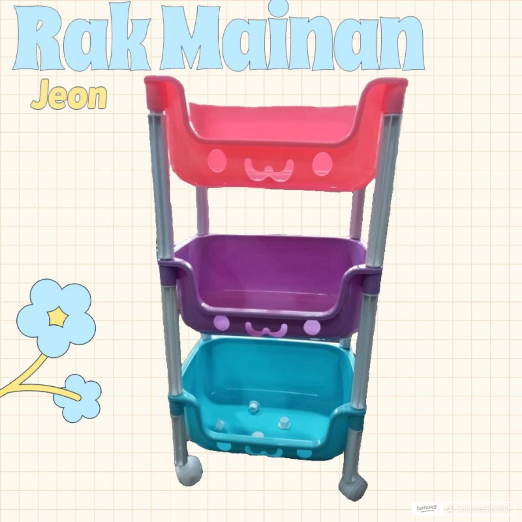 RAK MAINAN RAK SERBAGUNA RAK SUSUN (JEON ASLI)