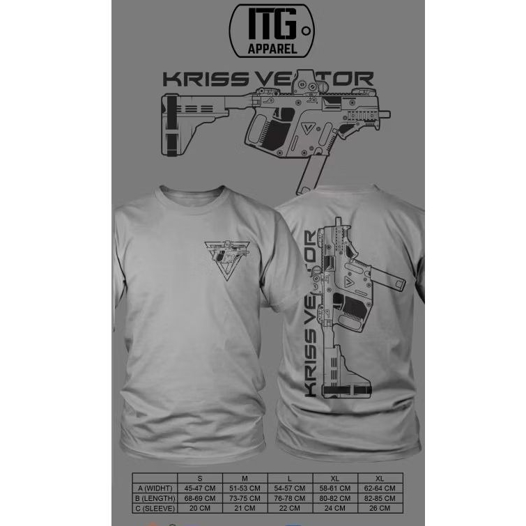 T-shirt Kriss Vector Grey