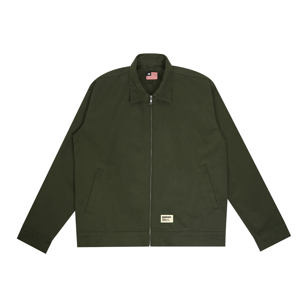 MRFM - WORK JACKET HUSTLE CULTURE LABEL DARK GREEN OW-008