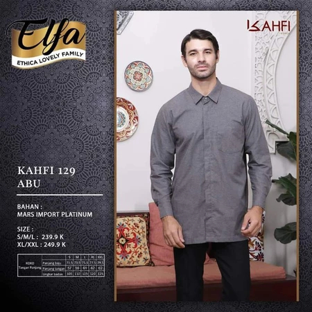 ETHICA | ATASAN PRIA BAJU KOKO KAHFI 129 ABU D40P