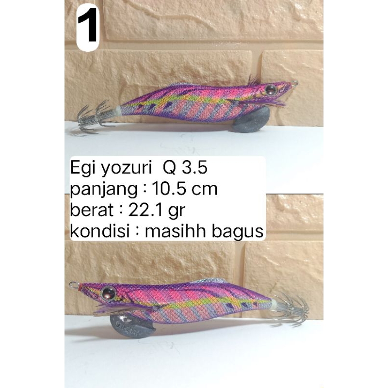 umpan yozuri egi cumi  3.5 no 1-9