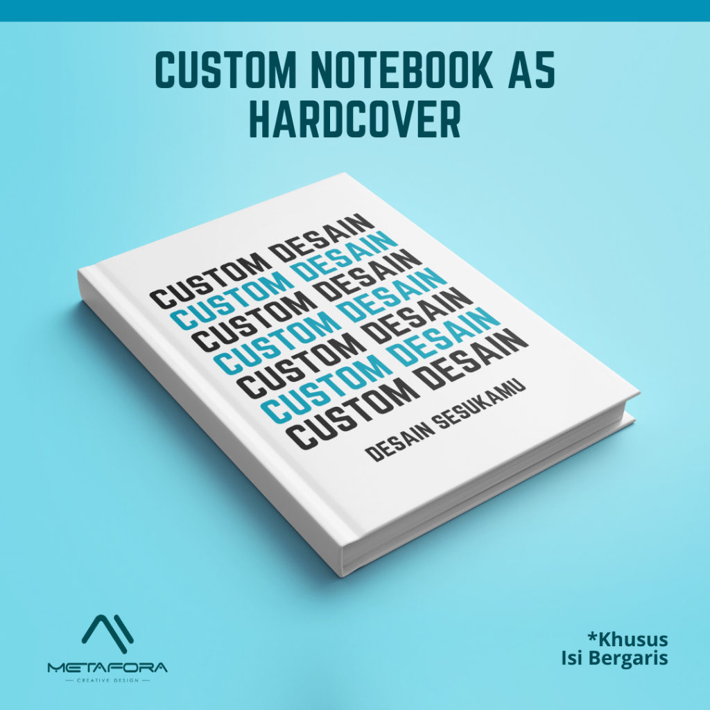 

[ ISI KHUSUS BERGARIS ] Notebook Custom A5 Hardcover